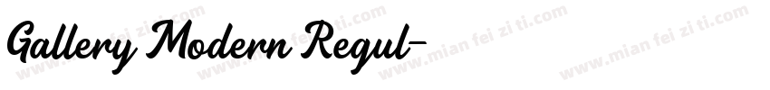 Gallery Modern Regul字体转换